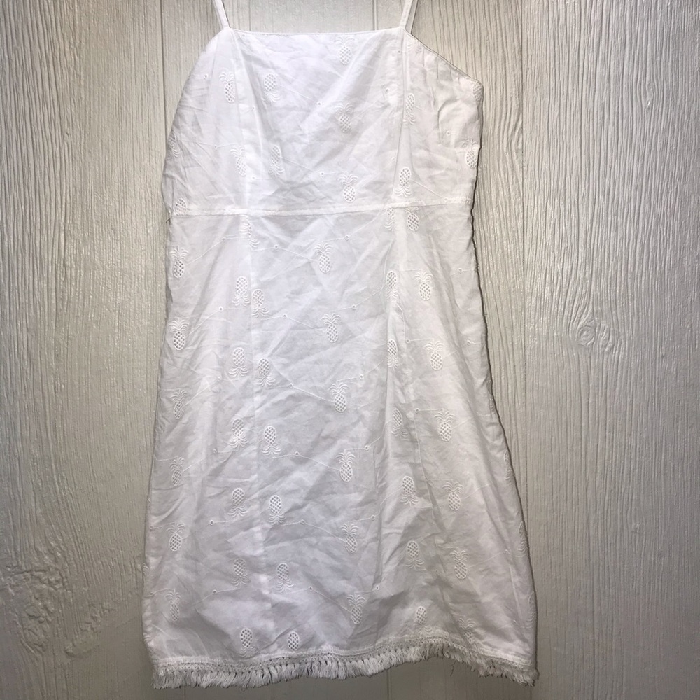 Boutique pineapple white dress